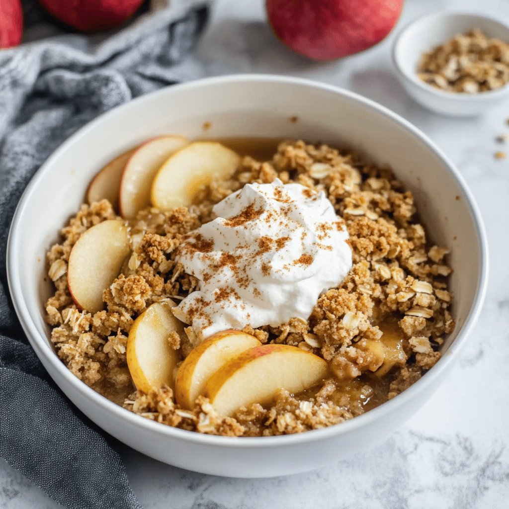 Simple Apple Crisp Without Oats