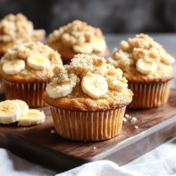 Banana Muffins with Crumb Topping