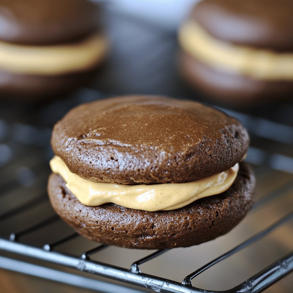 Whoopie Pies with Peanut Butter Frosting