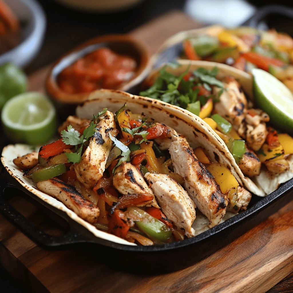 Cast Iron Chicken Fajitas