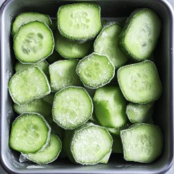 Frozen Cucumber Slices