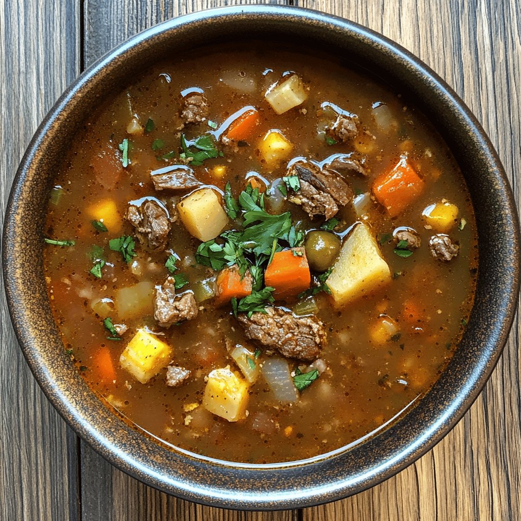 Hearty Texas Beef Soup