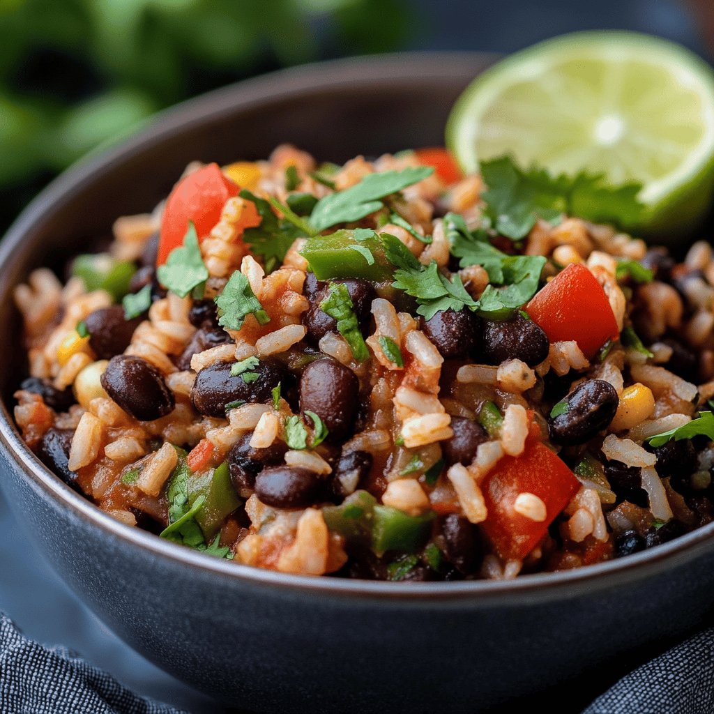 Mexican Black Beans and Rice