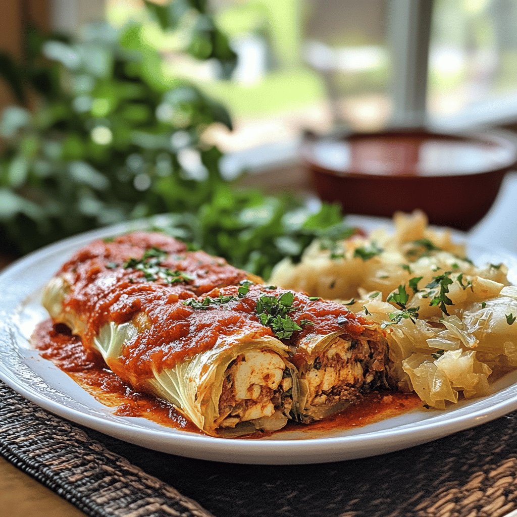 Polish Stuffed Cabbage Rolls