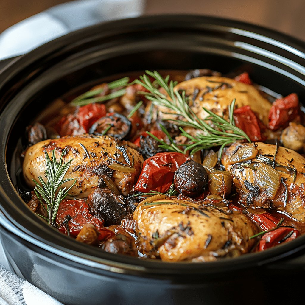 Tuscan Slow Cooker Chicken