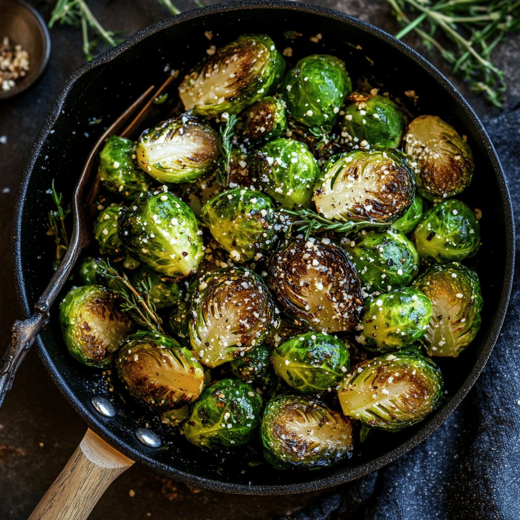 Skillet-Braised Brussels Sprouts