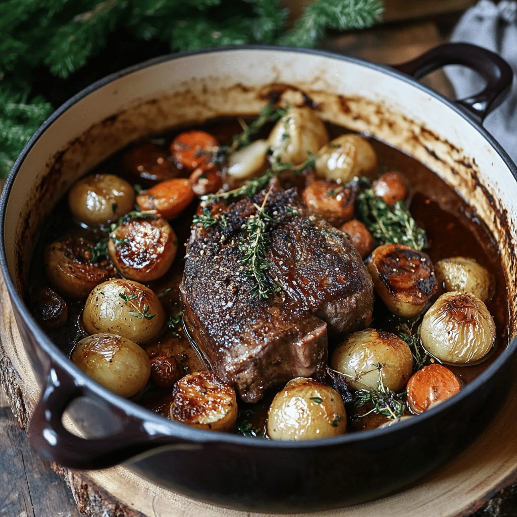 Cuissot de chevreuil en cocotte