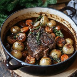 Cuissot de chevreuil en cocotte