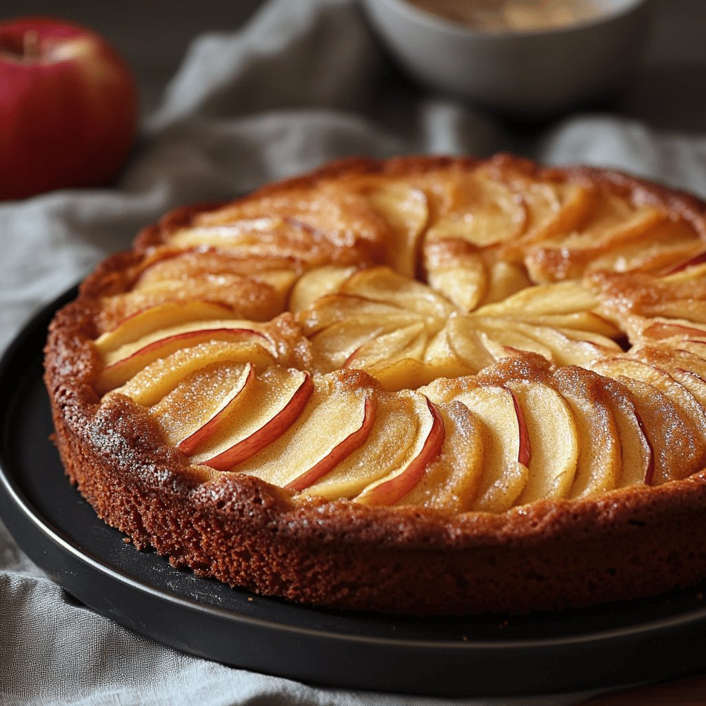 Gâteau moelleux aux pommes