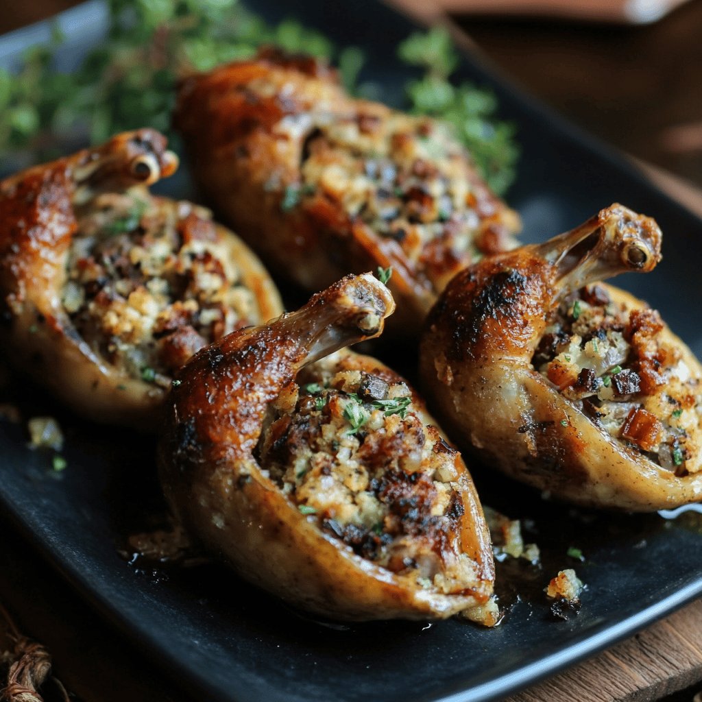 Cailles farcies gourmandes