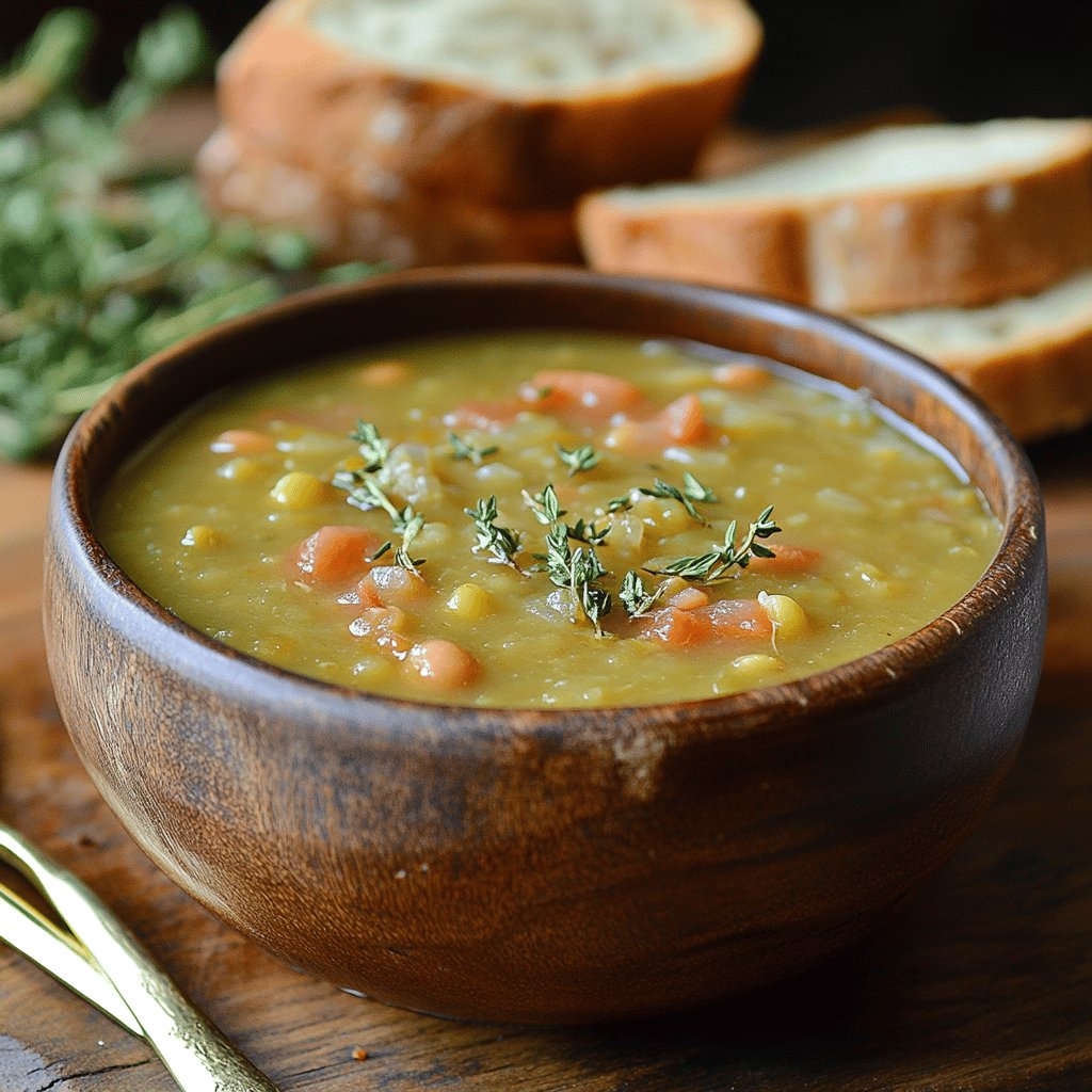 Soupe aux pois cassés maison
