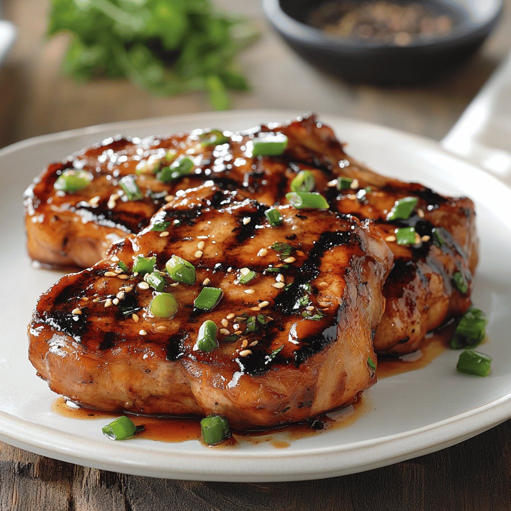 Asian Marinated Pork Chops