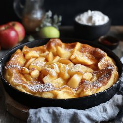 Traditional German Apple Pancake