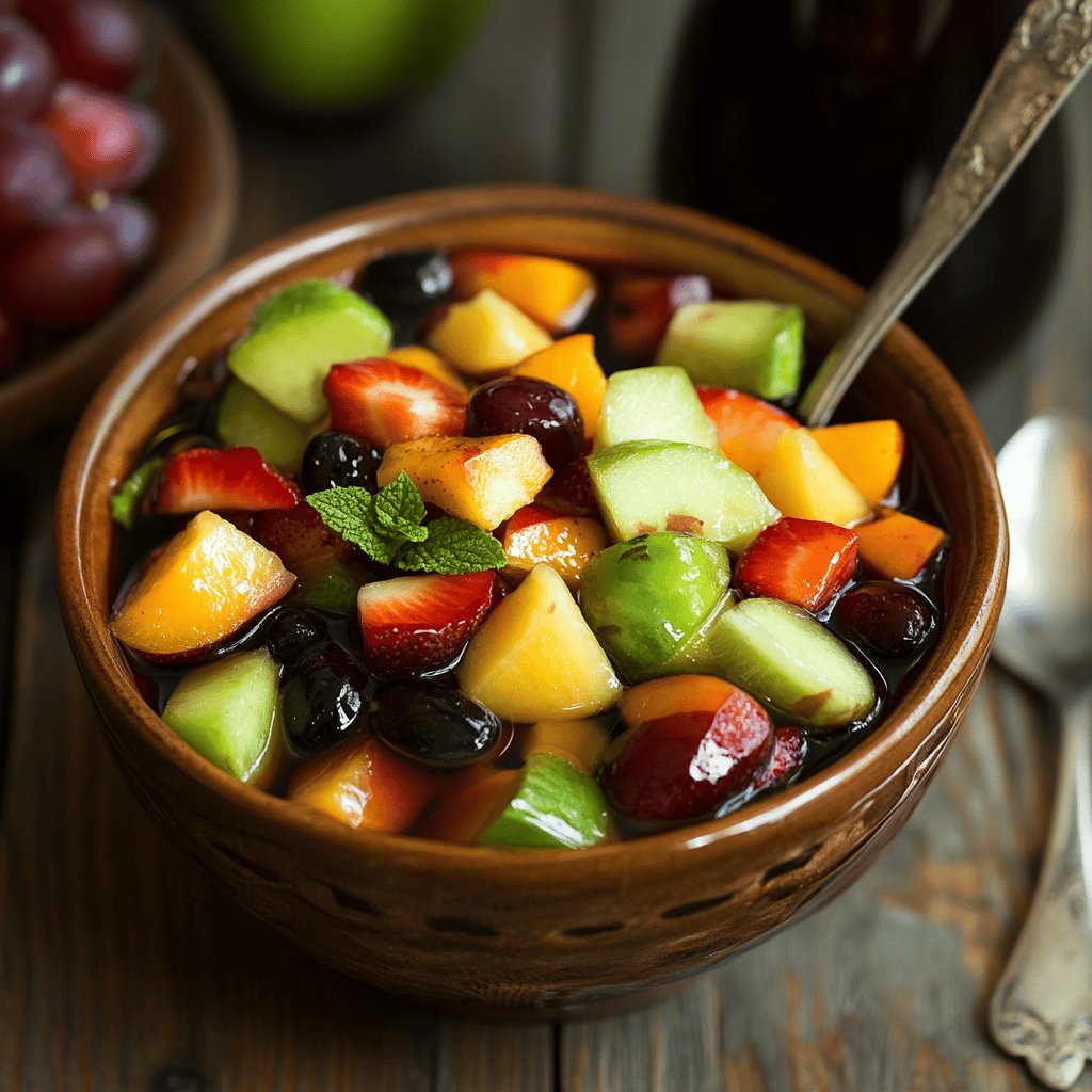 Sirop parfumé pour salade de fruits