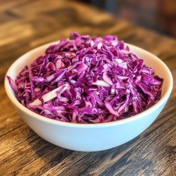 Crispy Red Cabbage Slaw