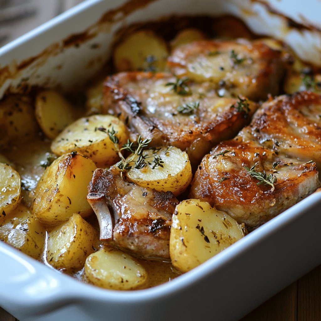 Pork Chop and Potato Casserole