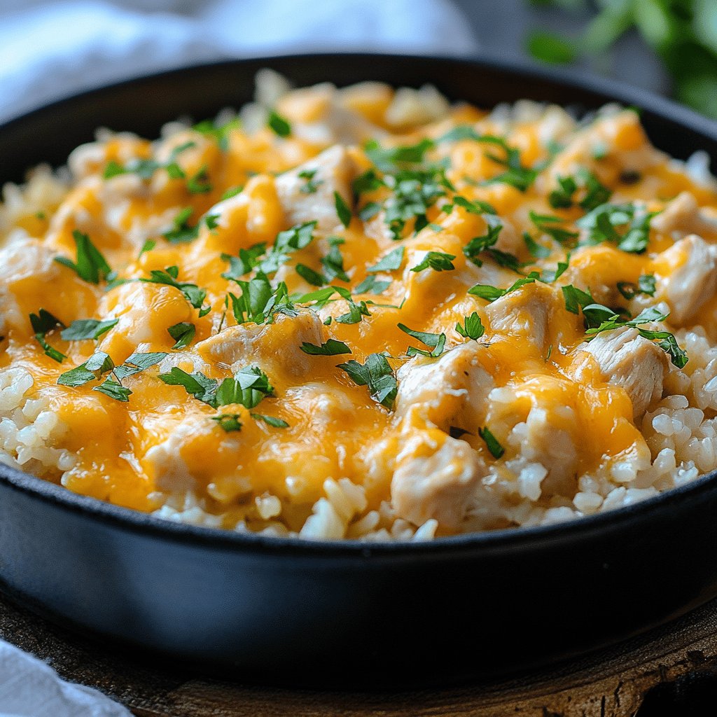 Cheesy Chicken and Rice