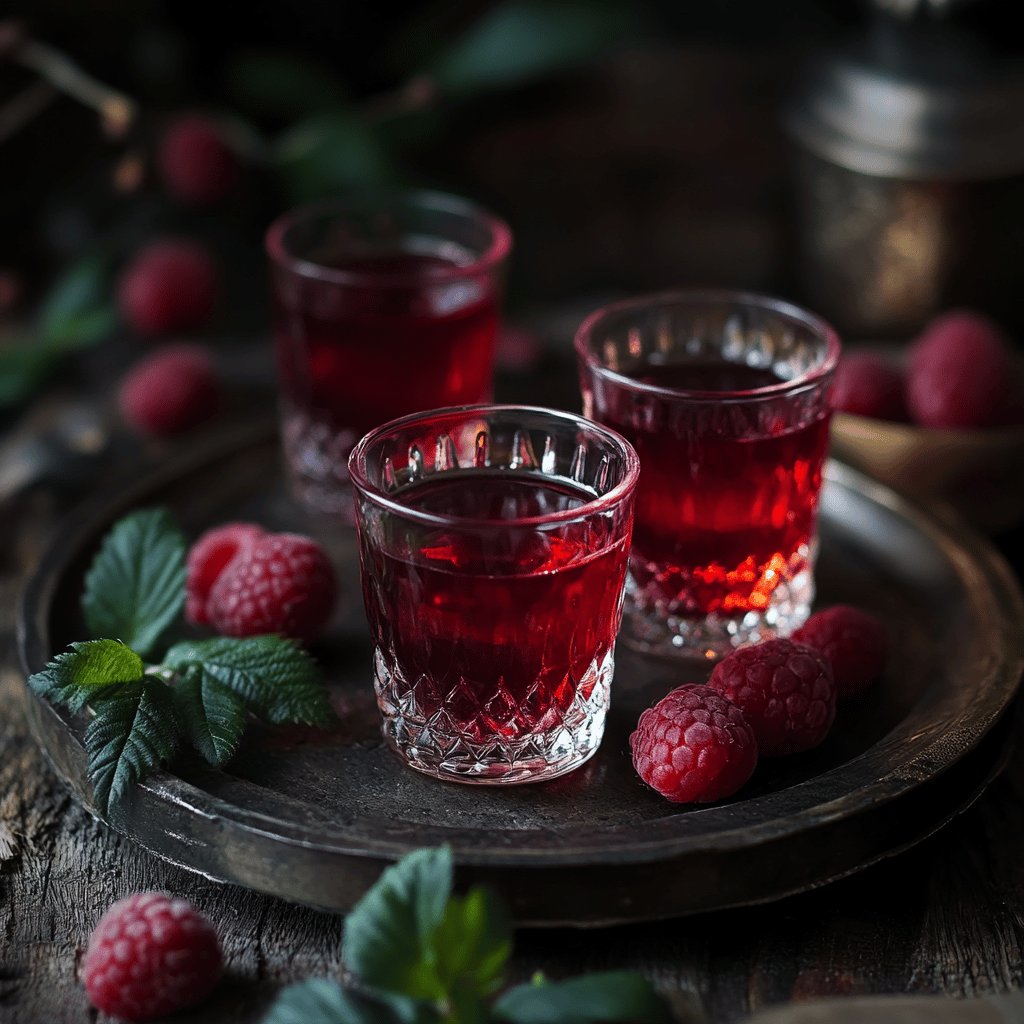 Liqueur de framboises maison