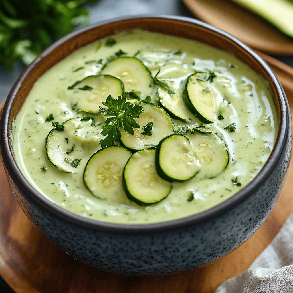 Crème de courgettes facile