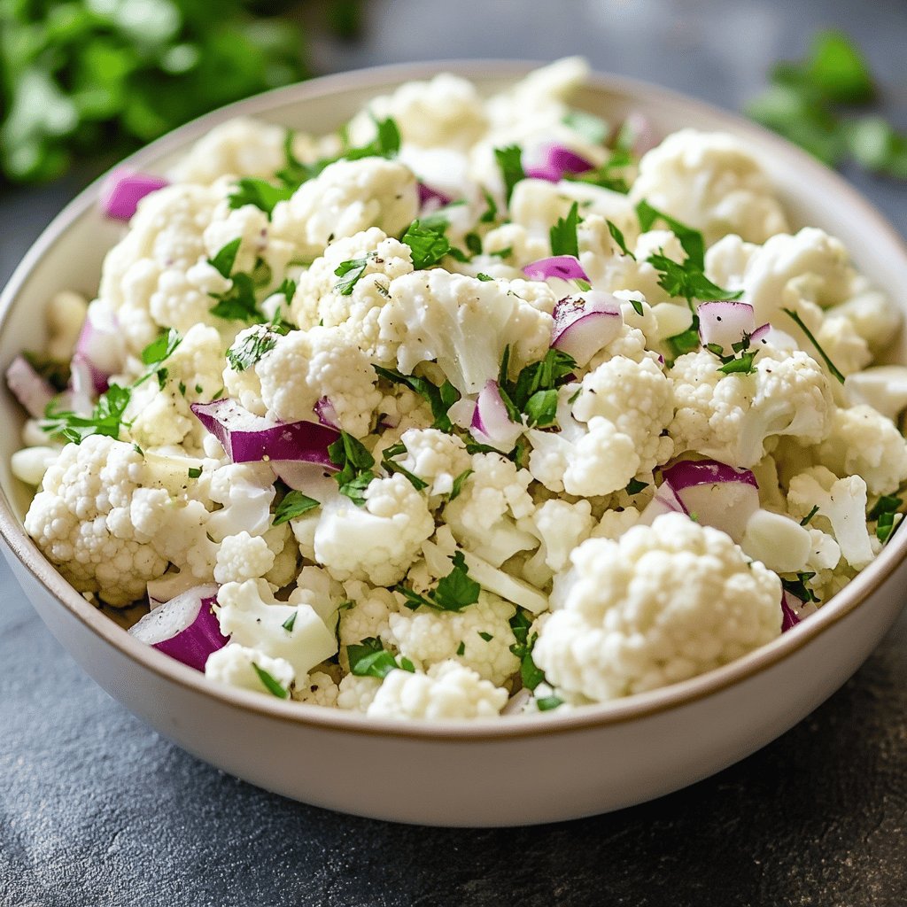 Fresh Cauliflower Salad