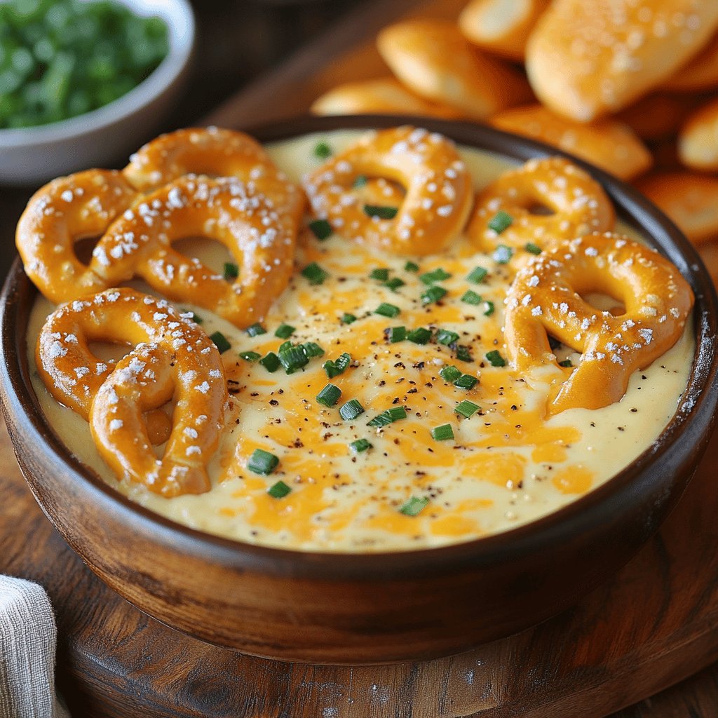 Beer Cheese Pretzel Dip