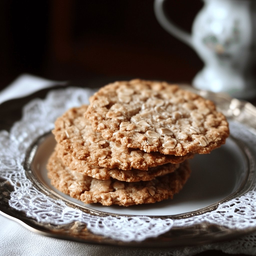 Delicate Oat Lace Cookies