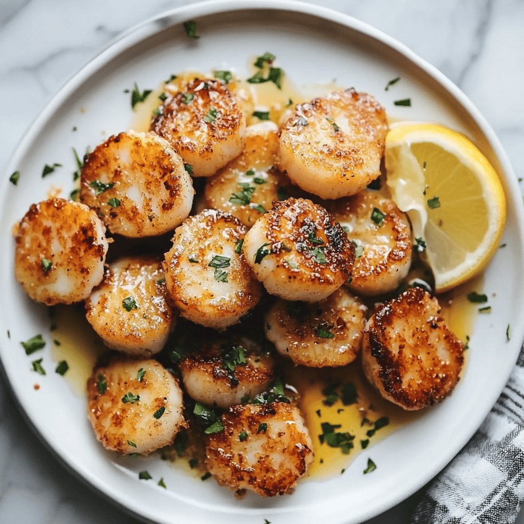 Simple Fried Scallops