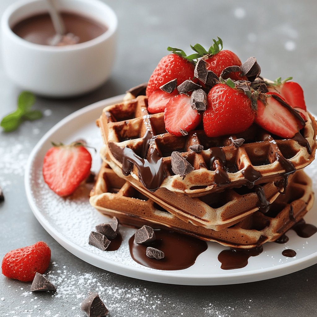 Delicious Chocolate Waffles