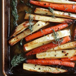 Honey-Roasted Carrots and Parsnips