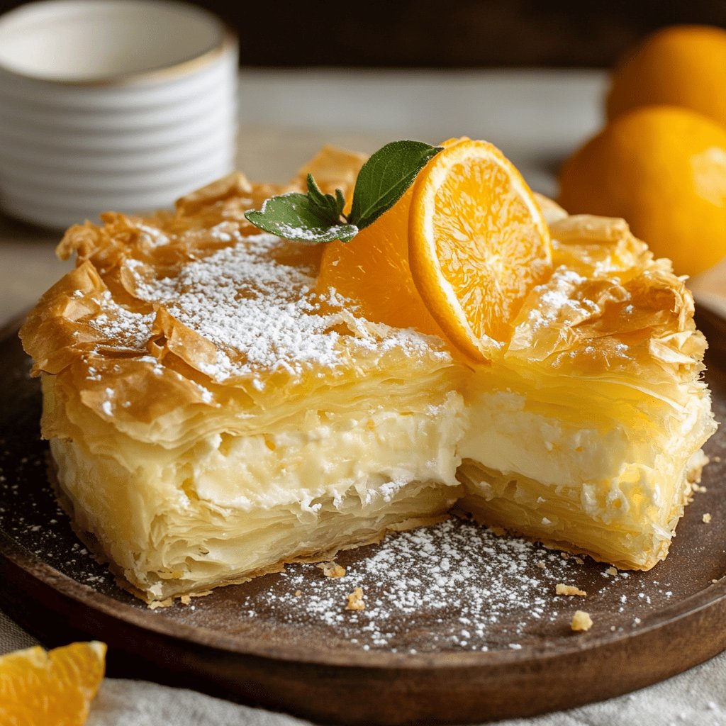 Greek Orange Phyllo Cake