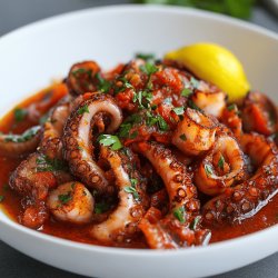 Greek Octopus in Tomato Sauce