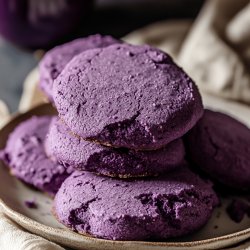 Easy Purple Yam (Ube) Cookies