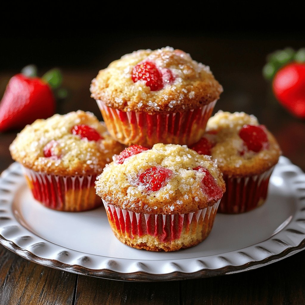 Fresh Strawberry Muffins