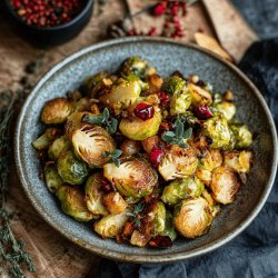 Maple Roasted Brussels Sprouts