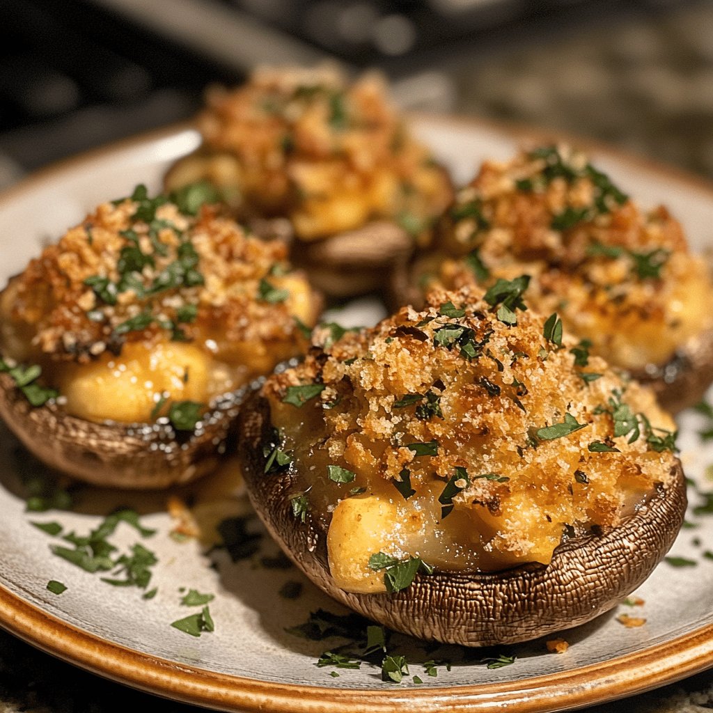 Seafood-Stuffed Mushrooms