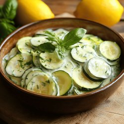 Courgettes à la crème citronnée
