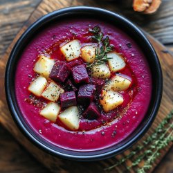 Roasted Beet and Potato Soup