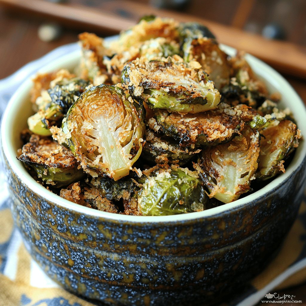 Crispy Pan Fried Brussels Sprouts