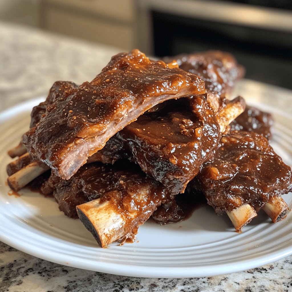 Slow Cooker BBQ Beef Ribs