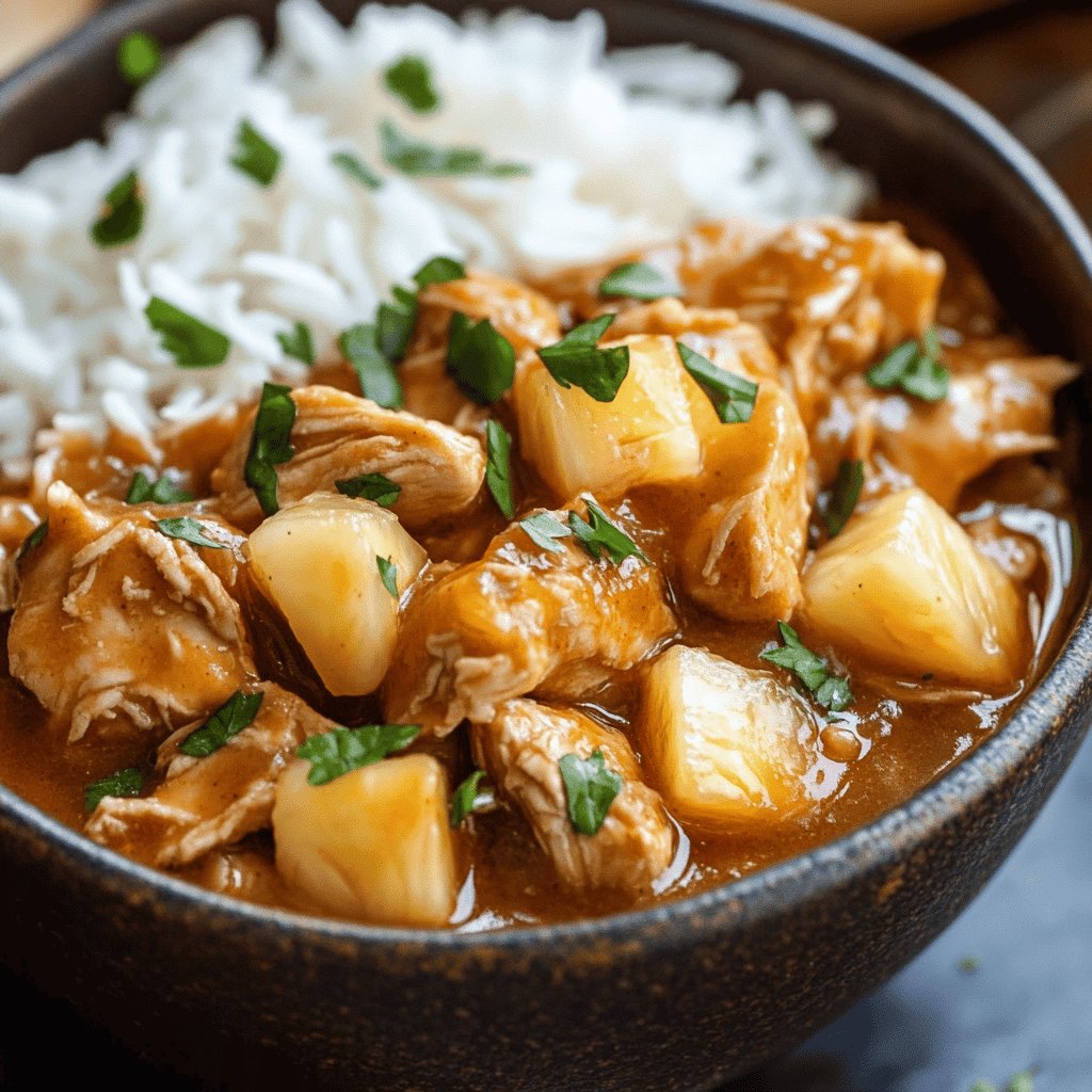 Slow Cooker Pineapple Chicken