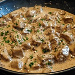 Creamy Pork Stroganoff