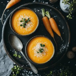 Soupe de carottes au lait de coco