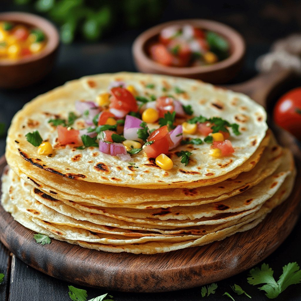 Tortillas de maïs sans gluten