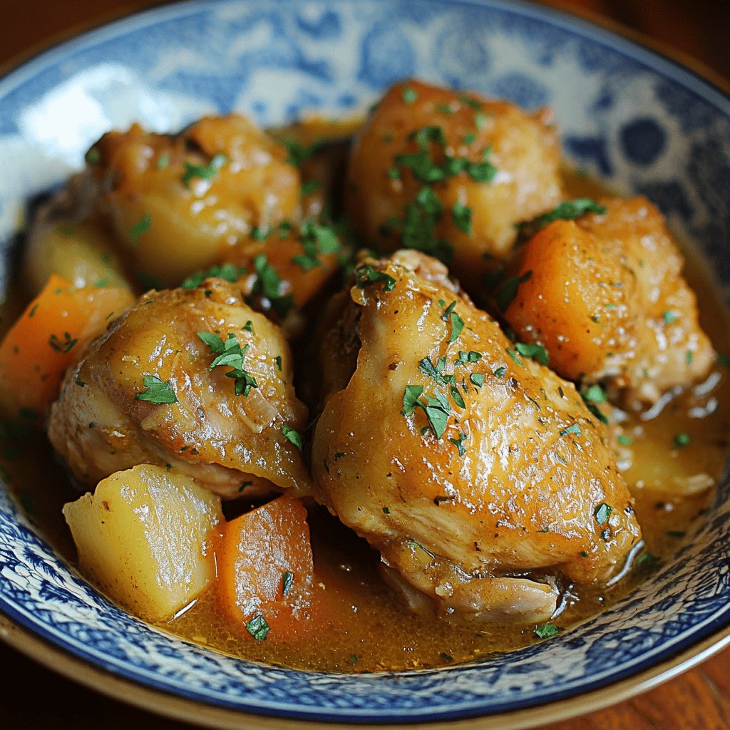 Sauce poule au pot traditionnelle