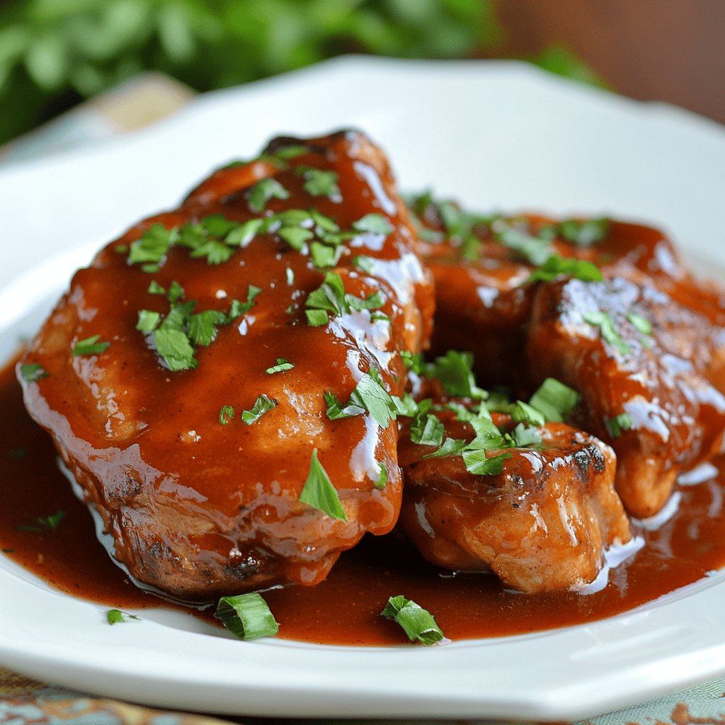 Slow Cooker BBQ Pork Chops