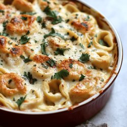 Baked Chicken Tortellini Alfredo