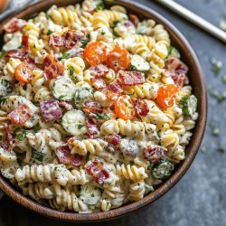 Creamy Bacon Ranch Pasta Salad