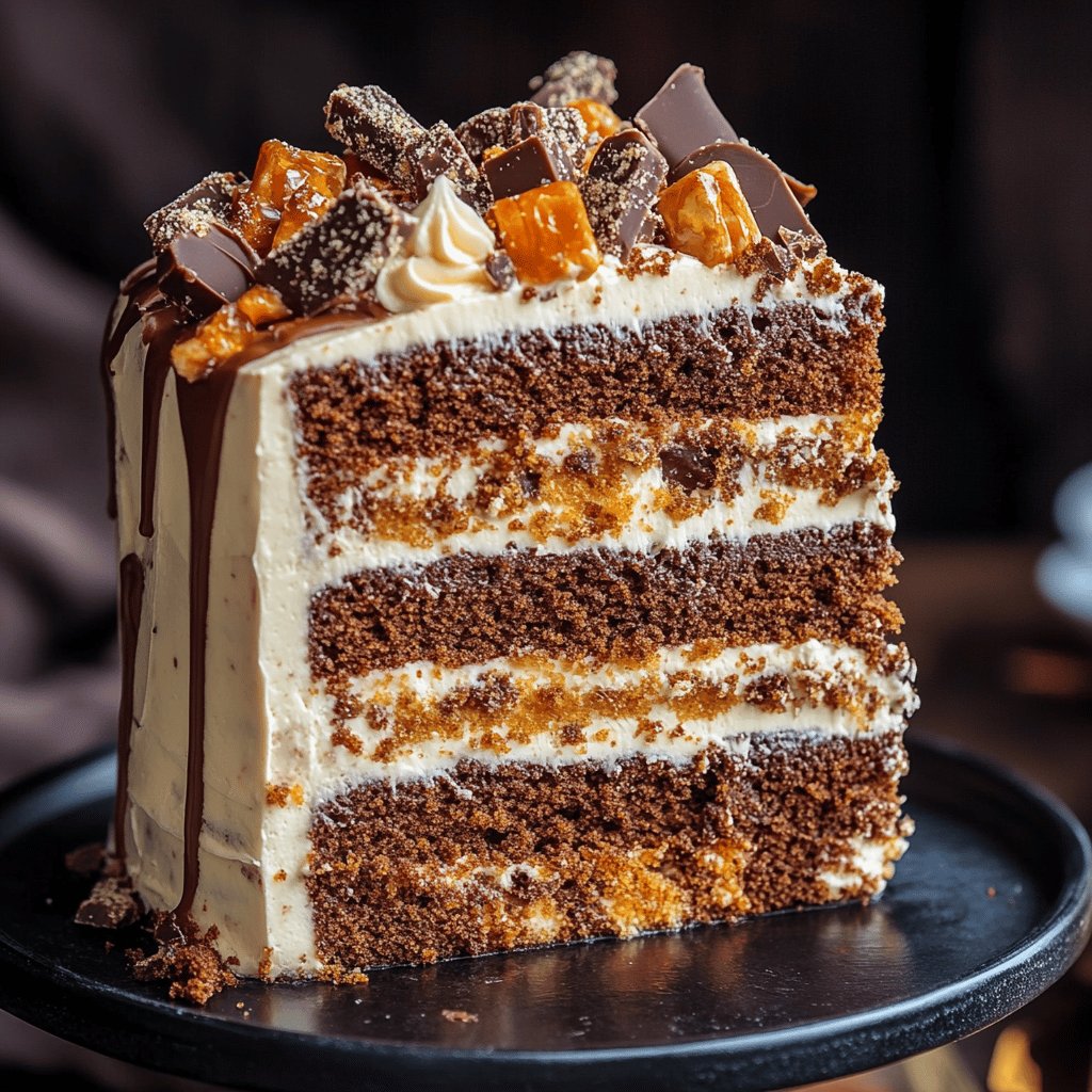 Delicious Butterfinger Cake