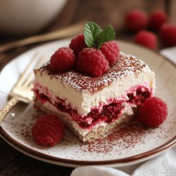Tiramisu aux framboises facile