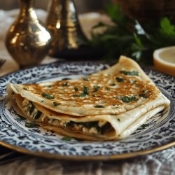 Mahjouba ou crêpes fourrées algériennes